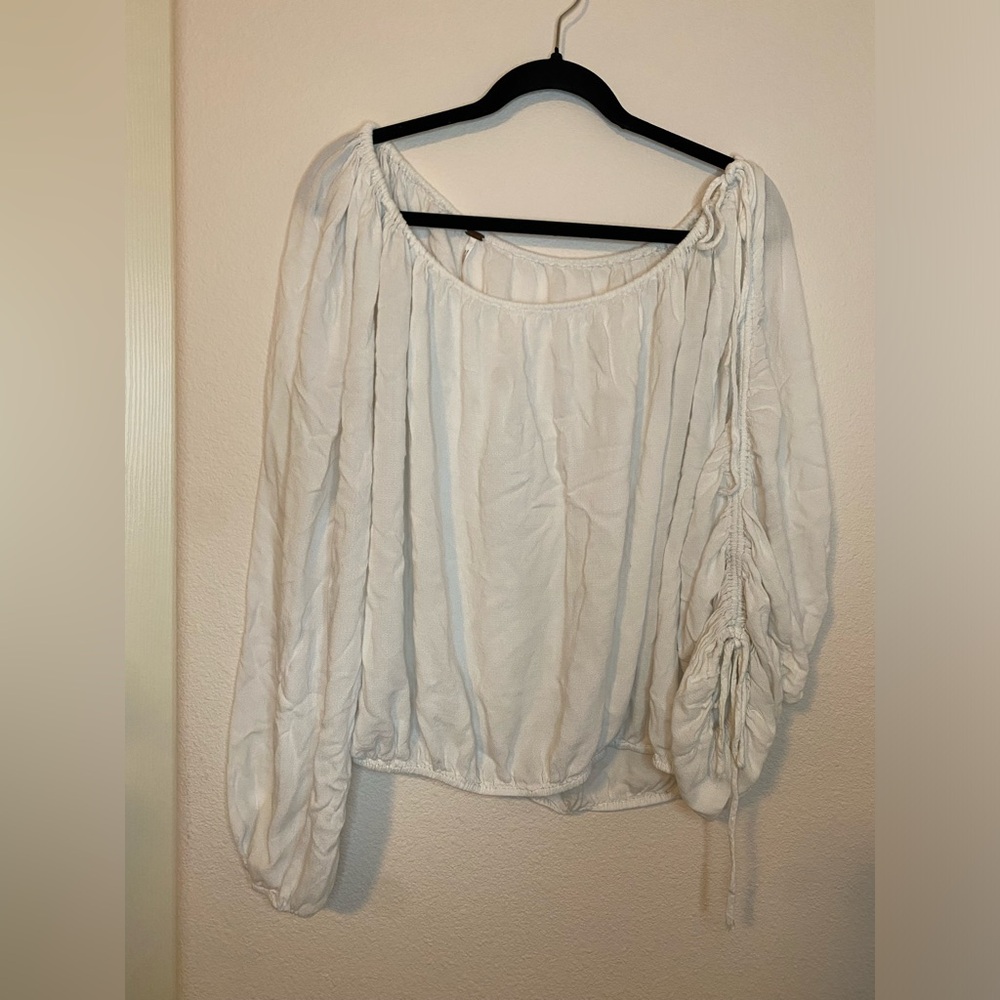 Free people large white blouse